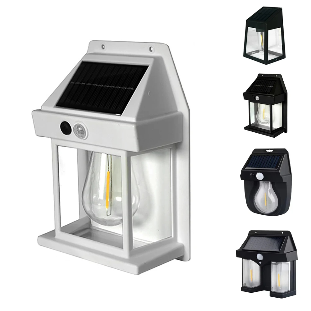 Smart Garden Lanterns - โคมไฟติดผนังพลังงานแสงอาทิตย์ที่มีประสิทธิภาพ Bright Motion Sensor ไฟ LED