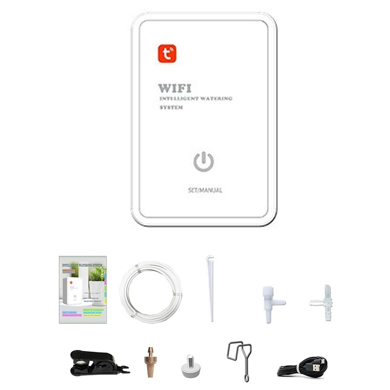 Smart Garden System - อุปกรณ์ควบคุมการรดน้ำสวนอัจฉริยะ ABMR-Tuya Smart Wifi ระบบให้น้ำหยดอัตโนมัติ ชุดอุปกรณ์ระบบน้ำหยด