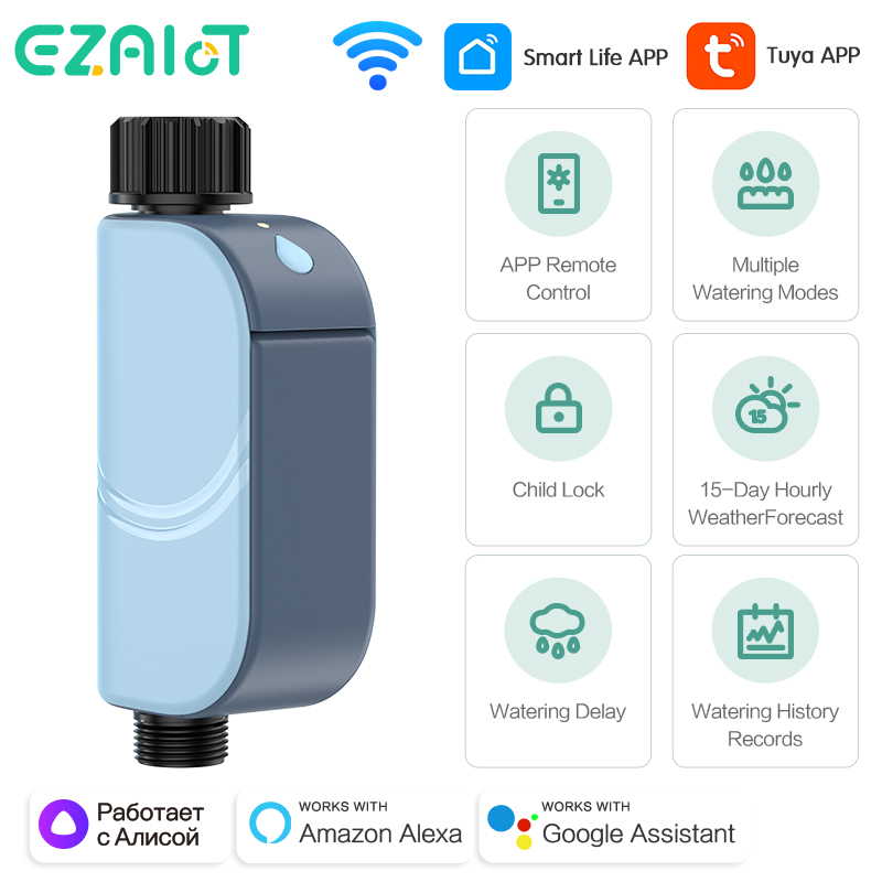 Smart Garden Refill - สมาร์ท Tuya WIFI สวนรดน้ําจับเวลาอัตโนมัติโรยน้ําวาล์วจับเวลากลางแจ้งชลประทานรดน้ําระบบ Alexa Google