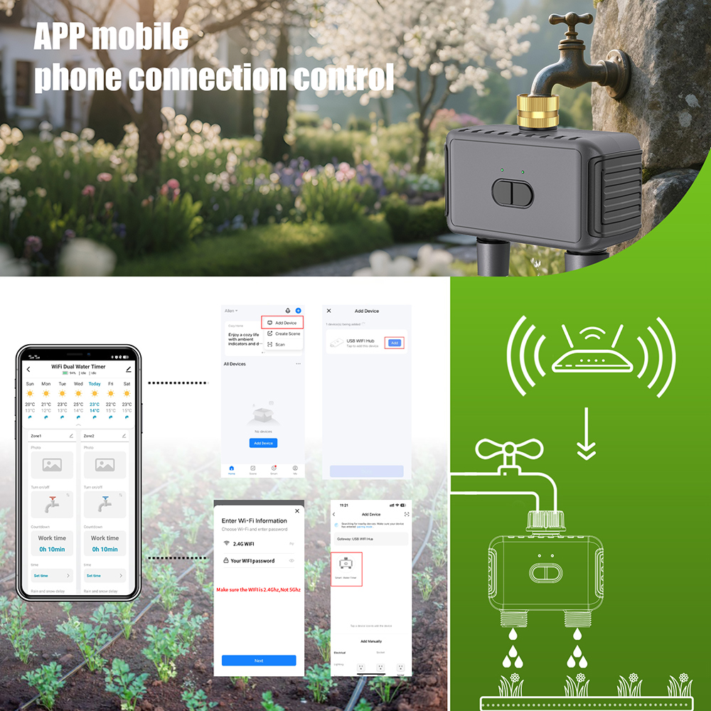 Tuya WiFi Water Timer สมาร์ท 2 - Smart Garden Refill บทวิจารณ์และราคา