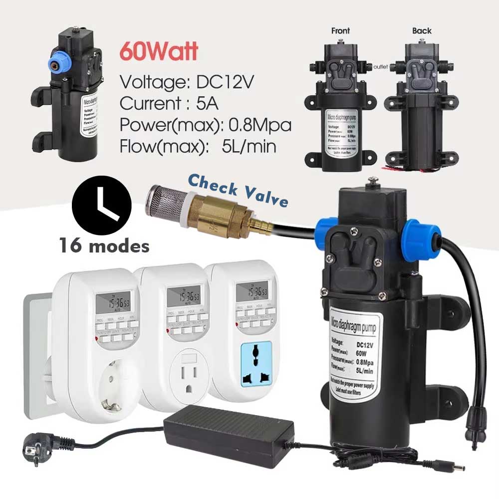 60w Self-priming ปั๊ม Misting  - Smart Garden Refill บทวิจารณ์และราคา