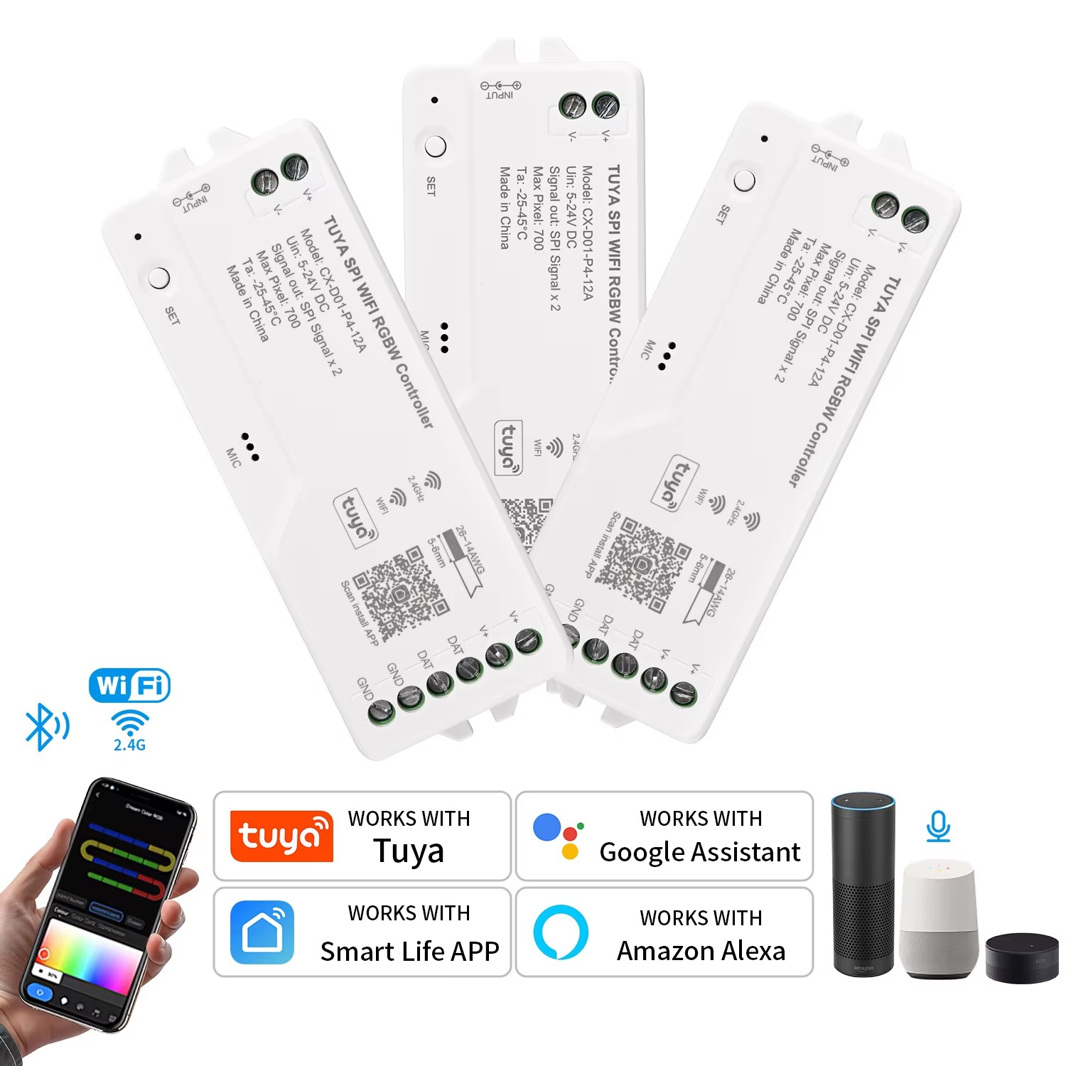 ตัวควบคุมไฟ LED SPI RGBIC RGBW - Smart Garden Light Controller บทวิจารณ์และราคา
