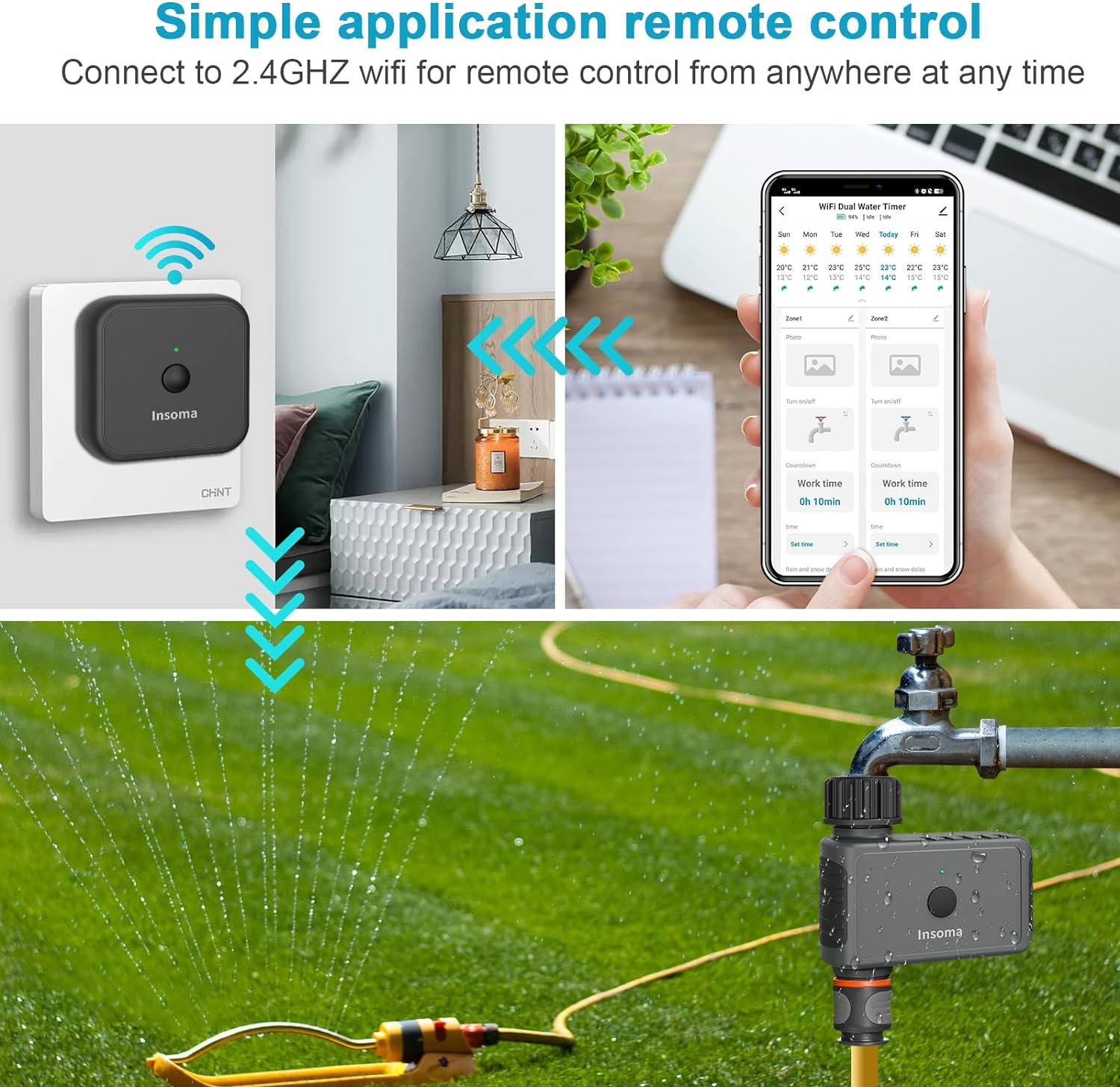Insoma Wifi จับเวลาโรยอัตโนมัต - Smart Garden Refill บทวิจารณ์และราคา