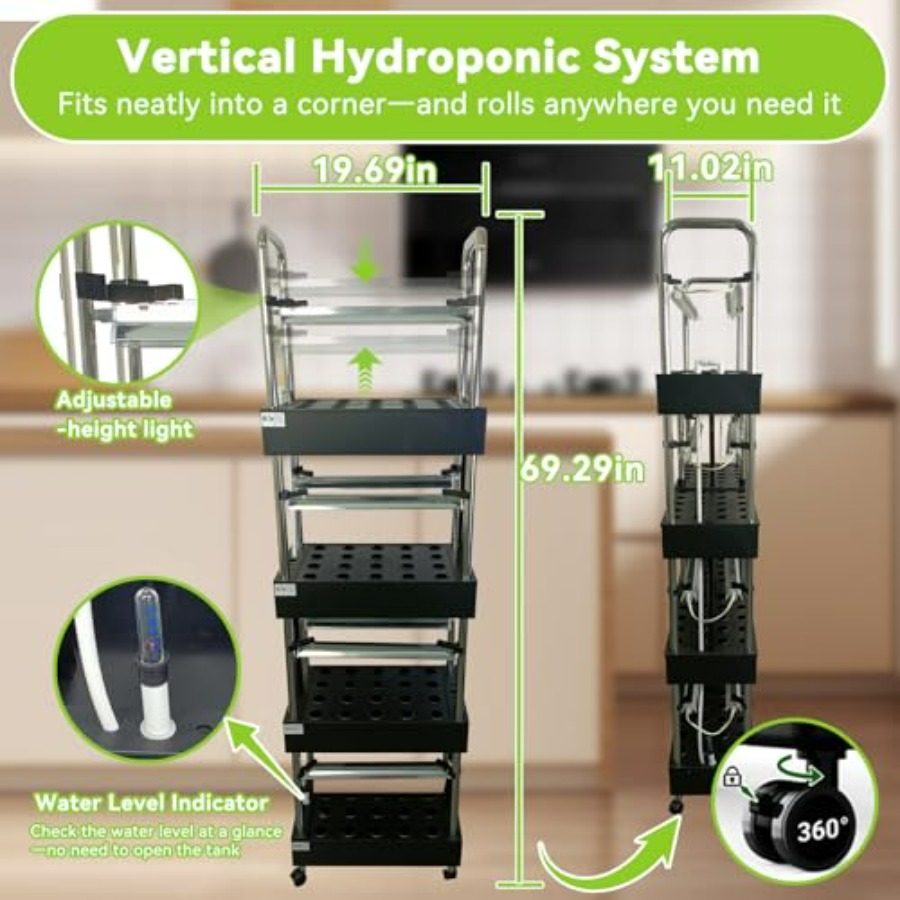 ระบบปลูกพืชไฮโดรโปนิกส์ในร่ม:  - Smart Garden System บทวิจารณ์และราคา
