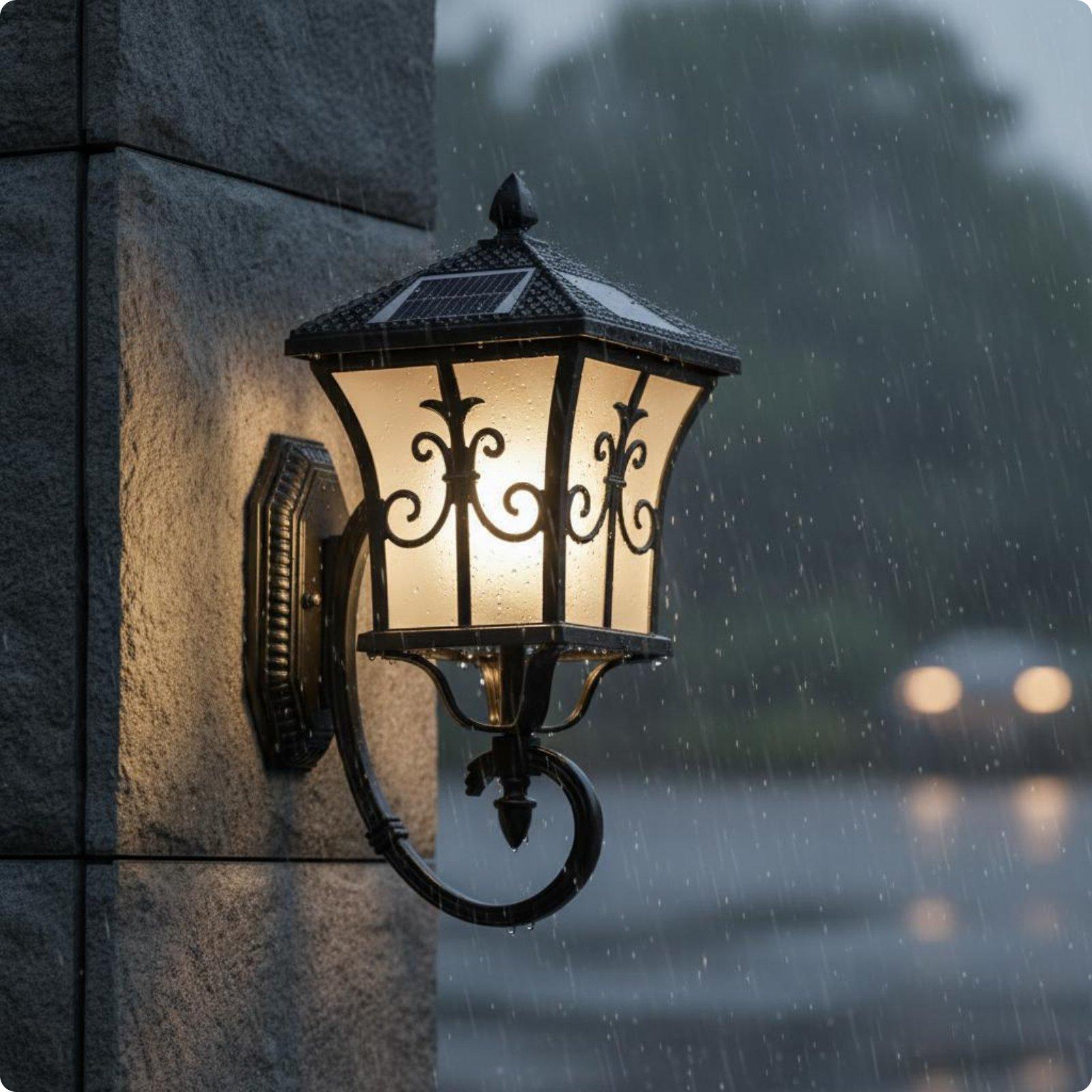 โคมไฟติดผนังพลังงานแสงอาทิตย์อ - Smart Garden Lanterns บทวิจารณ์และราคา